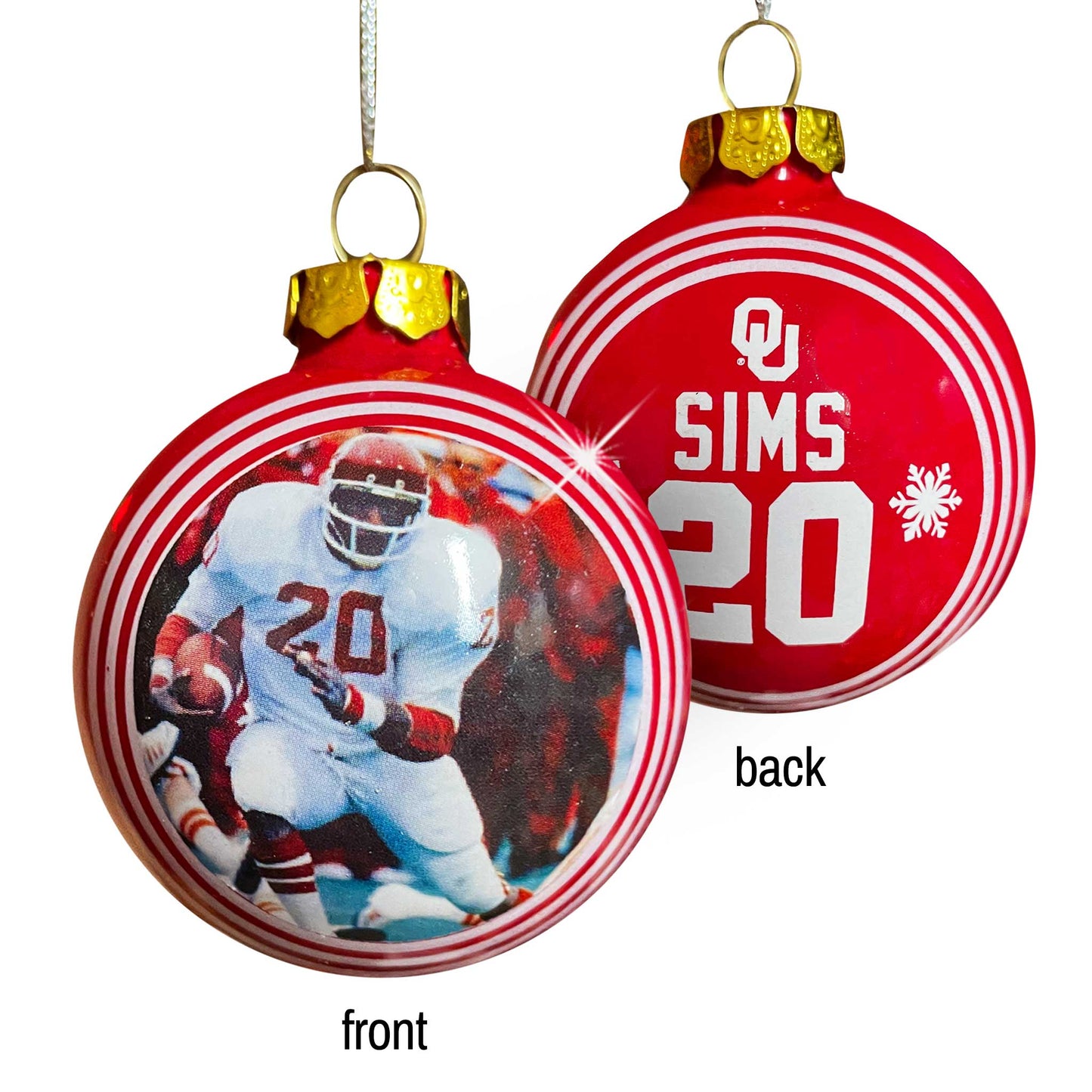Billy Sims Holiday Tree Ornament